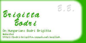 brigitta bodri business card